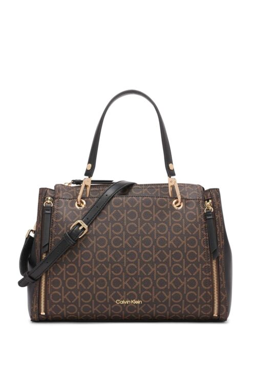 Calvin Klein Women's Bubble Lamb Organization Satchel Handbag