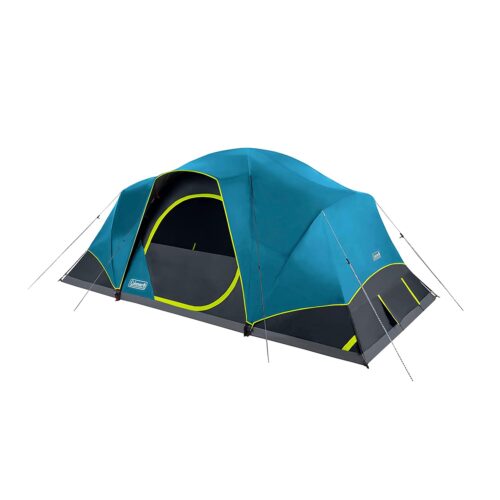 Coleman 4/6/8/10 Person Skydome Dark Room Tent with Rainfly, 5 Minute Setup, Blocks 90% of Sunlight, 20% More Headroom Than Traditional Tents Coleman 4/6/8/10 Person Skydome Dark Room Tent with Rainfly, 5 Minute Setup, Blocks 90% of Sunlight, 20% More Headroom Than Traditional Tents