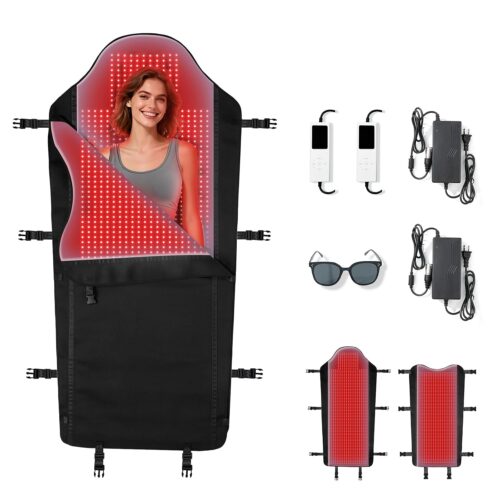 Red Light Therapy Mat for Full Body, Largest 2704LEDs Near Infrared Light Therapy Pad, 660nm& 850nm 2in1 LEDs Light Blanket, High end Leather, 5 Power Levels UP to 288W, 73"x36" Red Light Therapy Mat for Full Body, Largest 2704LEDs Near Infrared Light Therapy Pad, 660nm& 850nm 2in1 LEDs Light Blanket, High end Leather, 5 Power Levels UP to 288W, 73"x36"